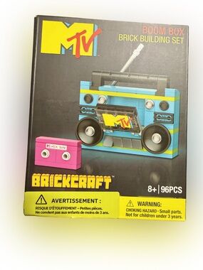 MTV Boom Box Brick Building Set 96PCS Hop Brickcraft Cassette Radio Kit
